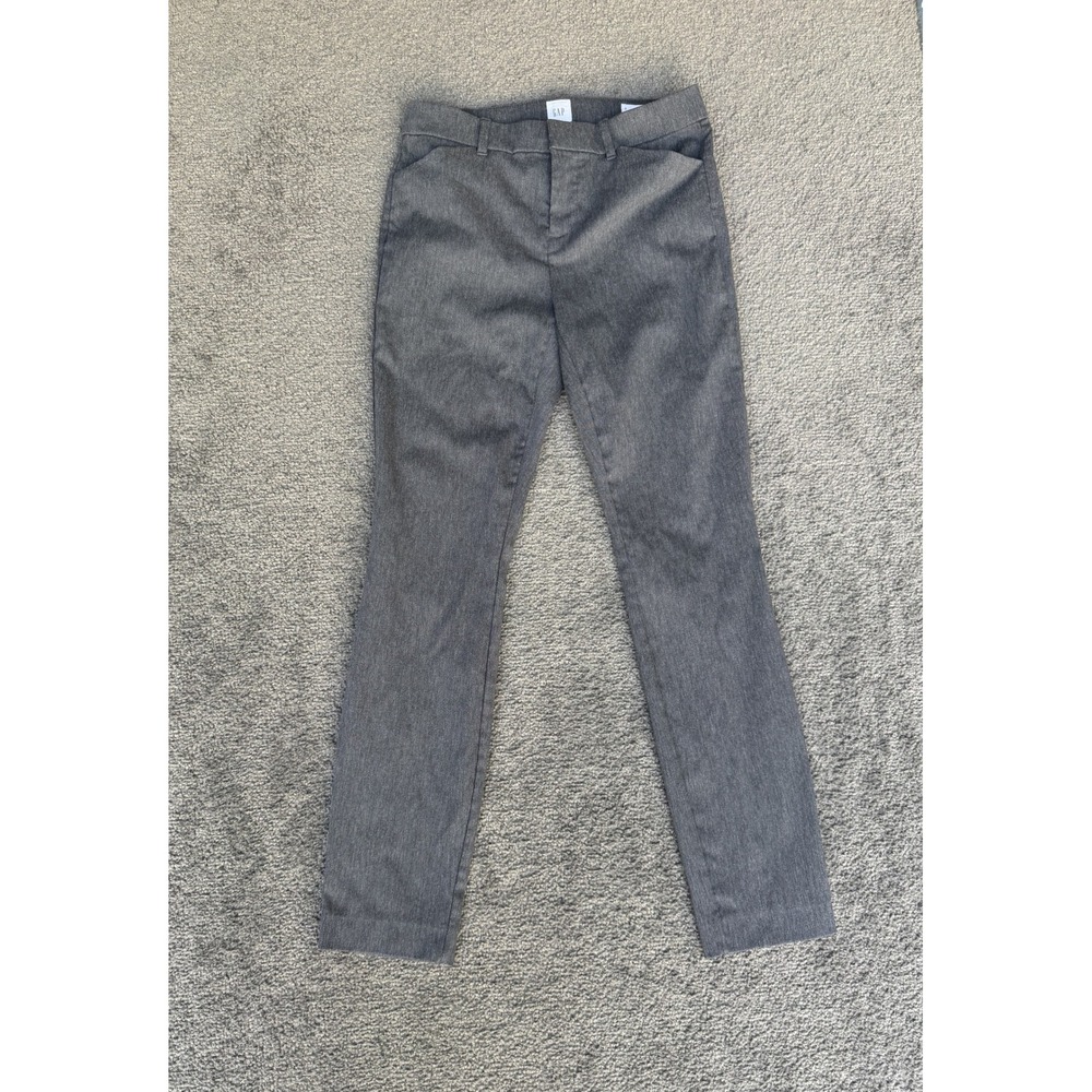 Gap Signature Skinny Ankle Pants Gray Stretch Work Trousers Size 0